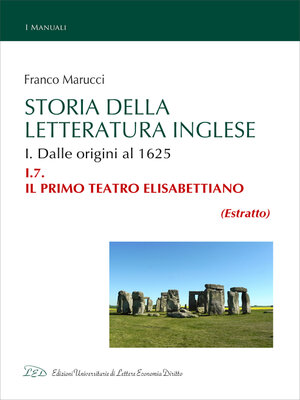 cover image of Storia della Letteratura Inglese. I.7.